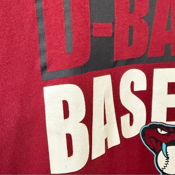 MLB Arizona D-Backs Baseball Maroon T-Shirt  100% Cotton - Size L - '47 Brand - Picture 3 of 17